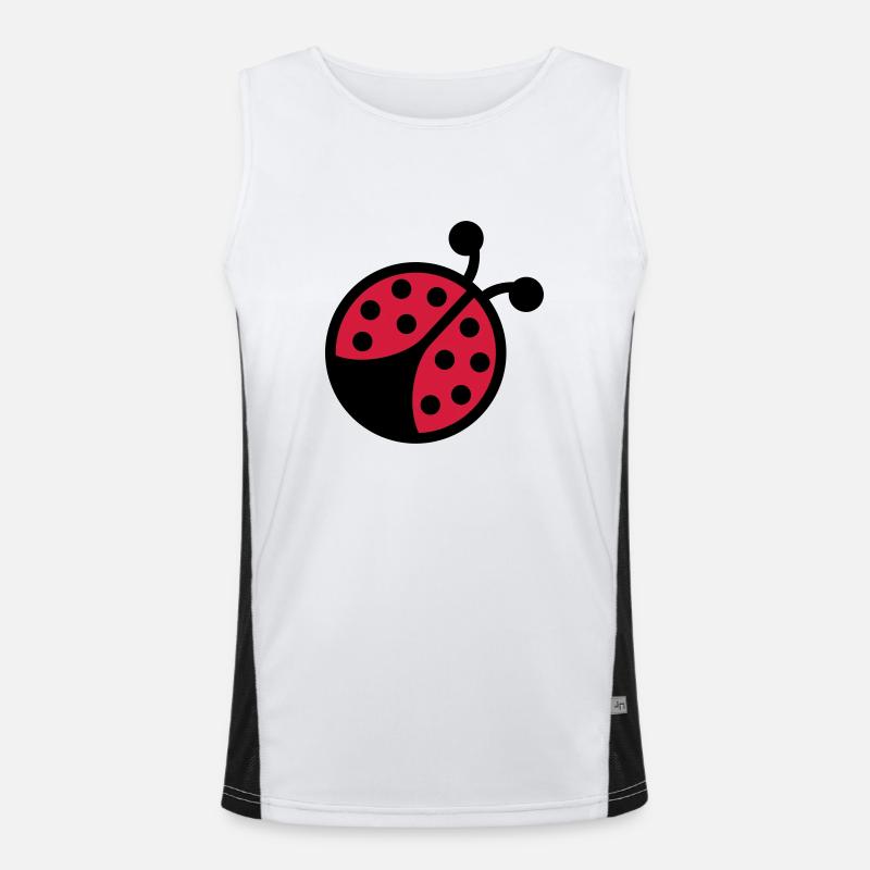 Marienkäfer Funktionelles Kontrast-Tank Top für Männer 