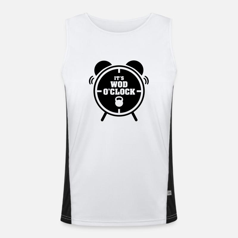 It's WOD O'Clock Funktionelles Kontrast-Tank Top für Männer 