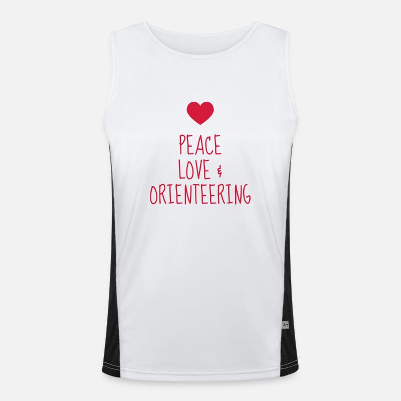 Orienteering Orientierungslauf Orientation Men's Functional Contrast Tank Top 