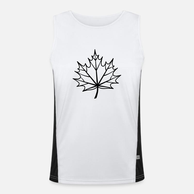 blatt Funktionelles Kontrast-Tank Top für Männer 