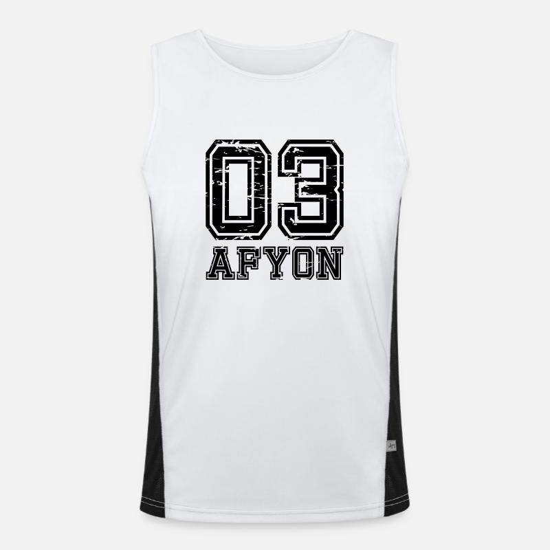 Afyon 03 look usé Débardeur respirant contrasté Homme 