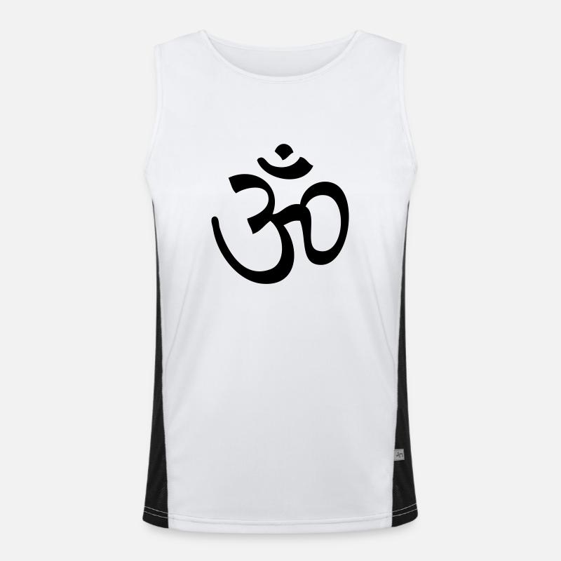 Om Omm Ohm om omm ohm aum Funktionelles Kontrast-Tank Top für Männer 