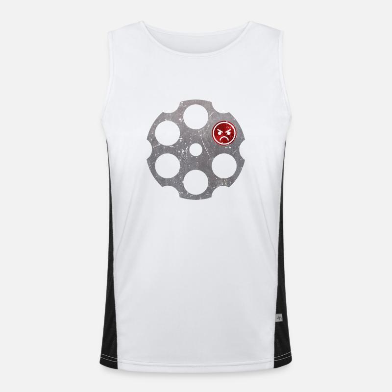 Revolver Drum Men's Functional Contrast Tank Top 
