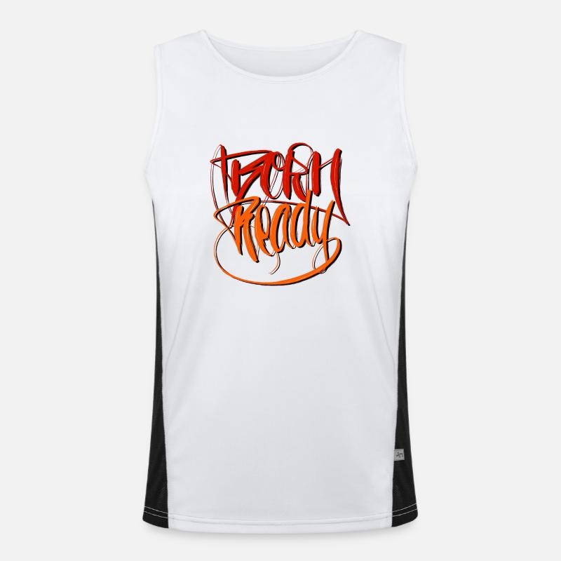Born ready Graffiti Men's Functional Contrast Tank Top 