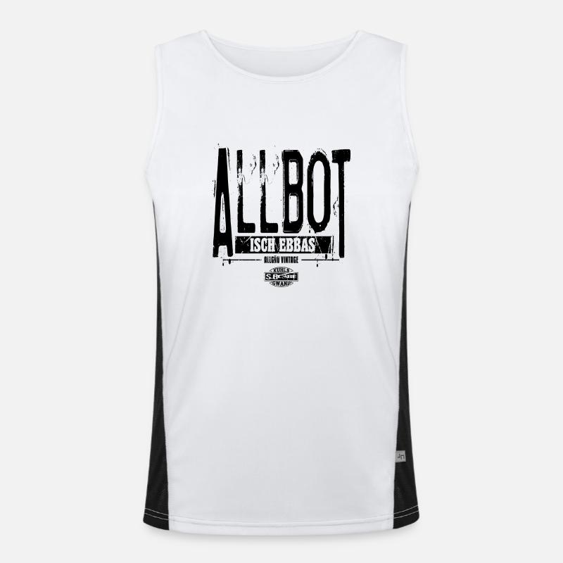 Allbot isch ebbas Funktionelles Kontrast-Tank Top für Männer 