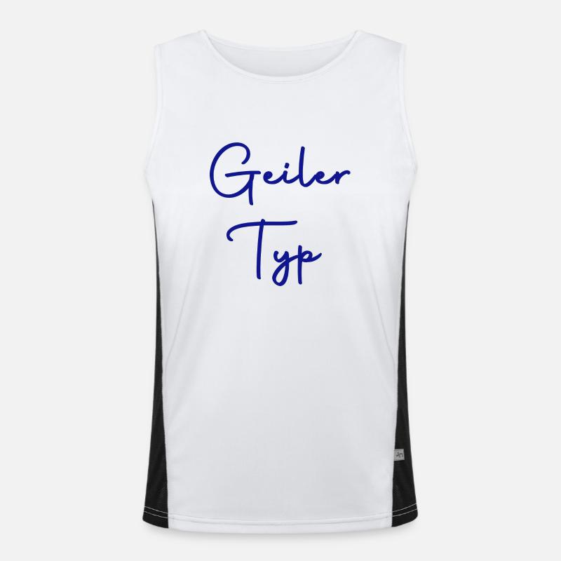 geiler typ Funktionelles Kontrast-Tank Top für Männer 