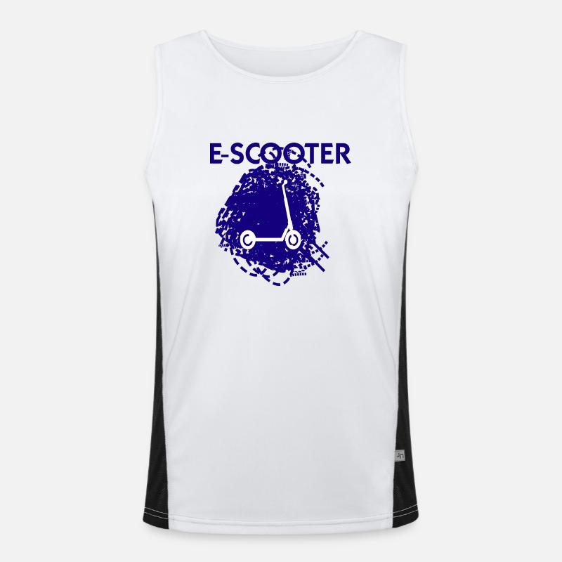 E-Scooter Roller Scooter Débardeur respirant contrasté Homme 