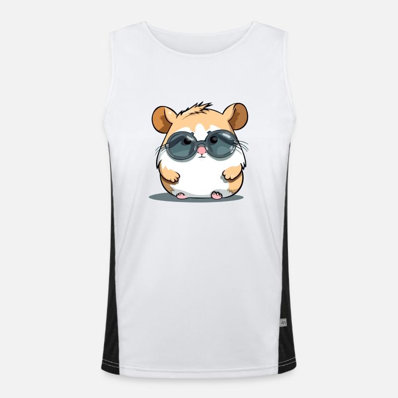 Lako der Hamster Funktionelles Kontrast-Tank Top für Männer 