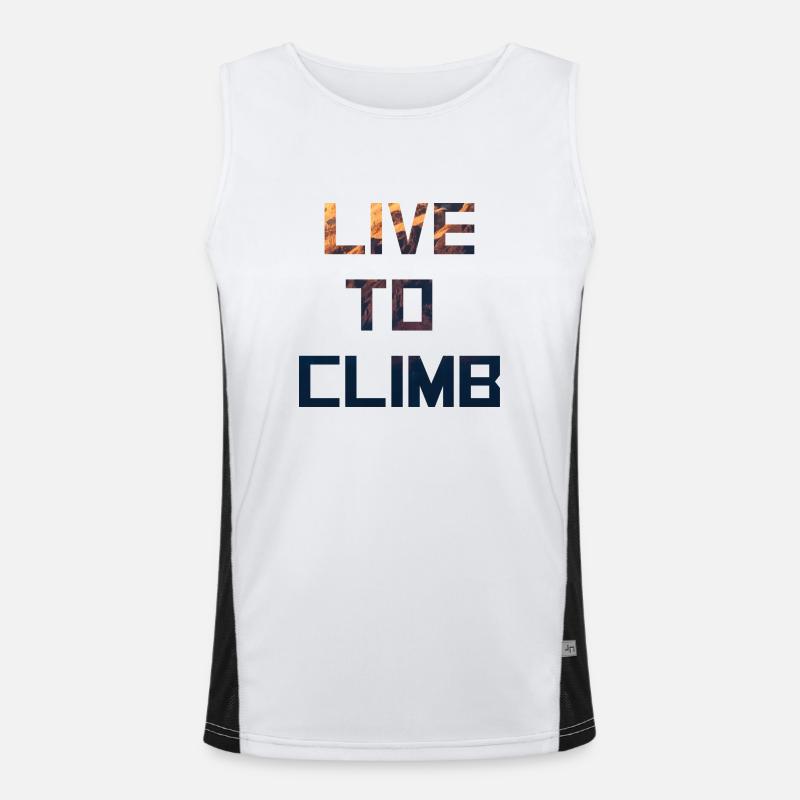 Rock Climbing Men's Functional Contrast Tank Top 