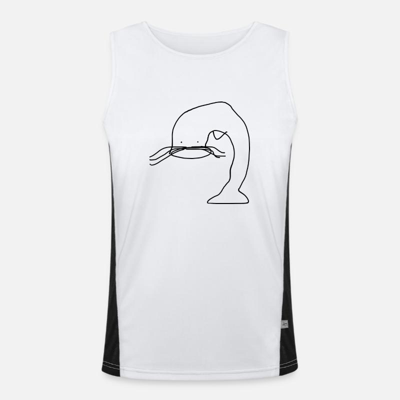 Catfish Fish Men's Functional Contrast Tank Top 