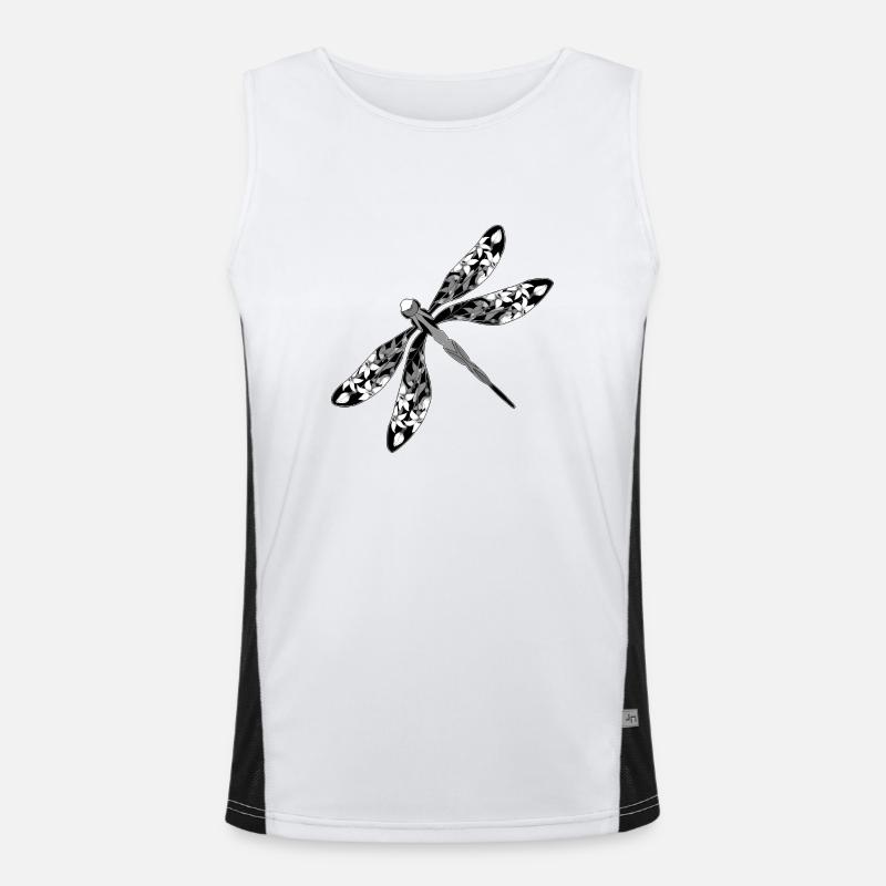 Libelle Funktionelles Kontrast-Tank Top für Männer 