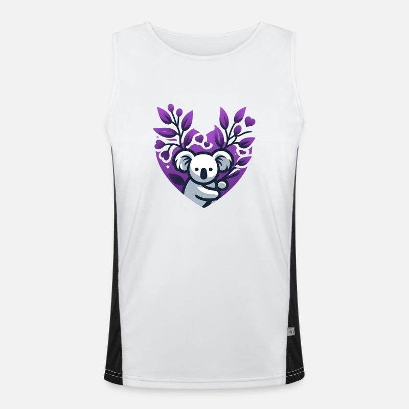 Koalavendel Funktionelles Kontrast-Tank Top für Männer 