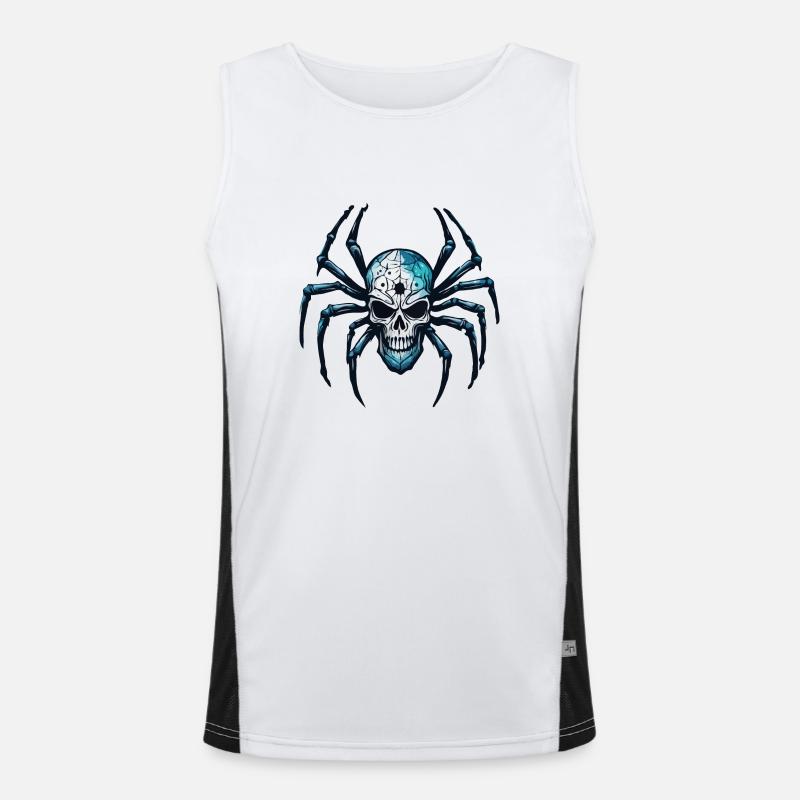 Spider / Web / Pet / Reptile / Eight-legged Men's Functional Contrast Tank Top 