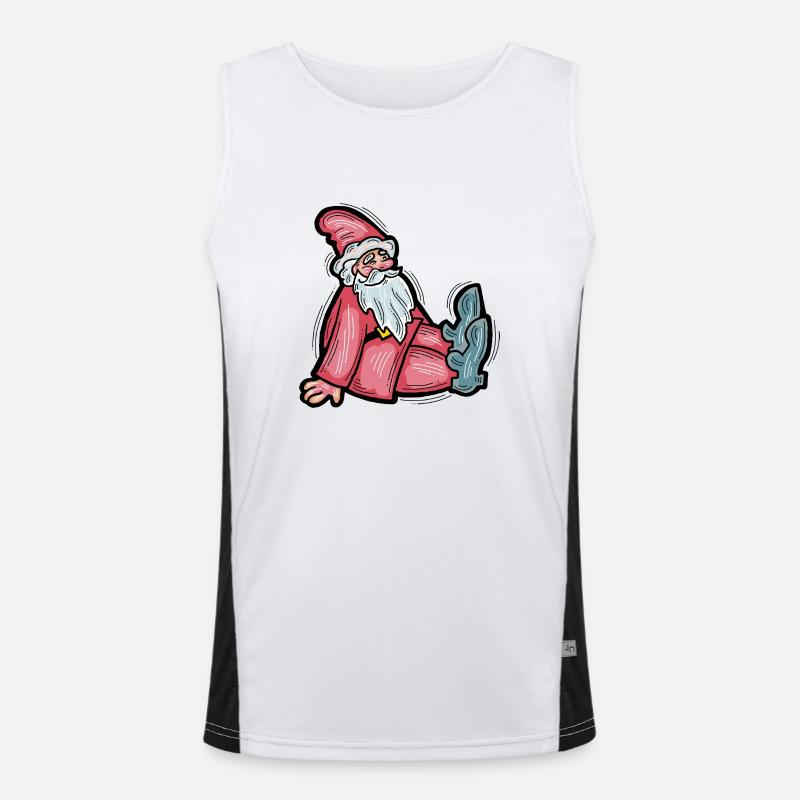 Weihnachtsmann Funktionelles Kontrast-Tank Top für Männer 