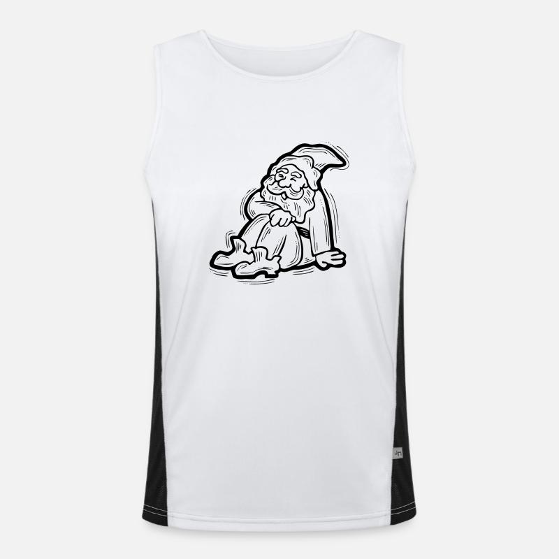 Weihnachtsmann Funktionelles Kontrast-Tank Top für Männer 
