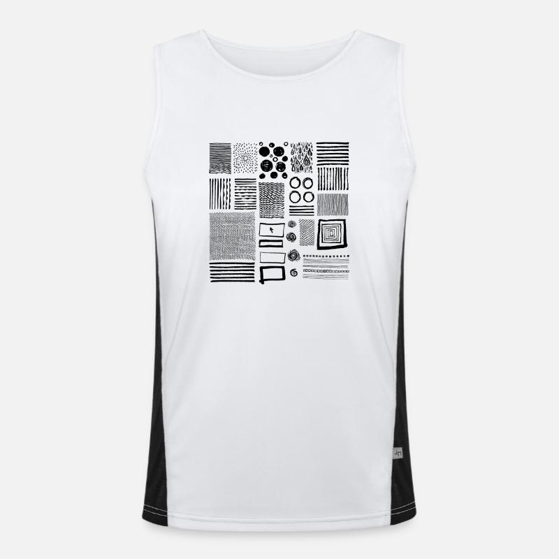 Graphic Men's Functional Contrast Tank Top 
