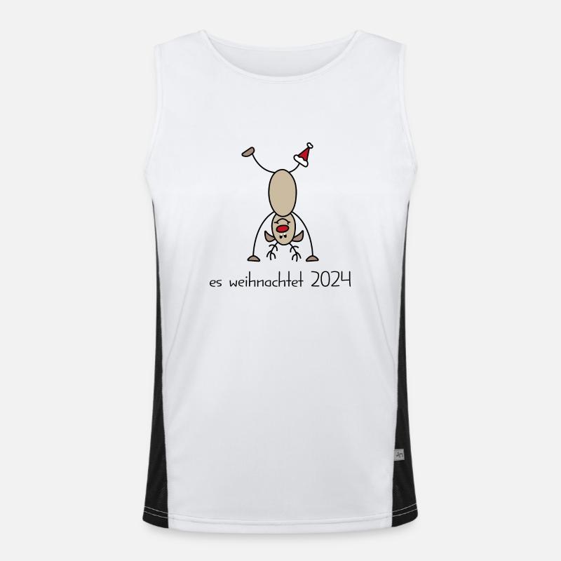 Christmas 2024 Men's Functional Contrast Tank Top 