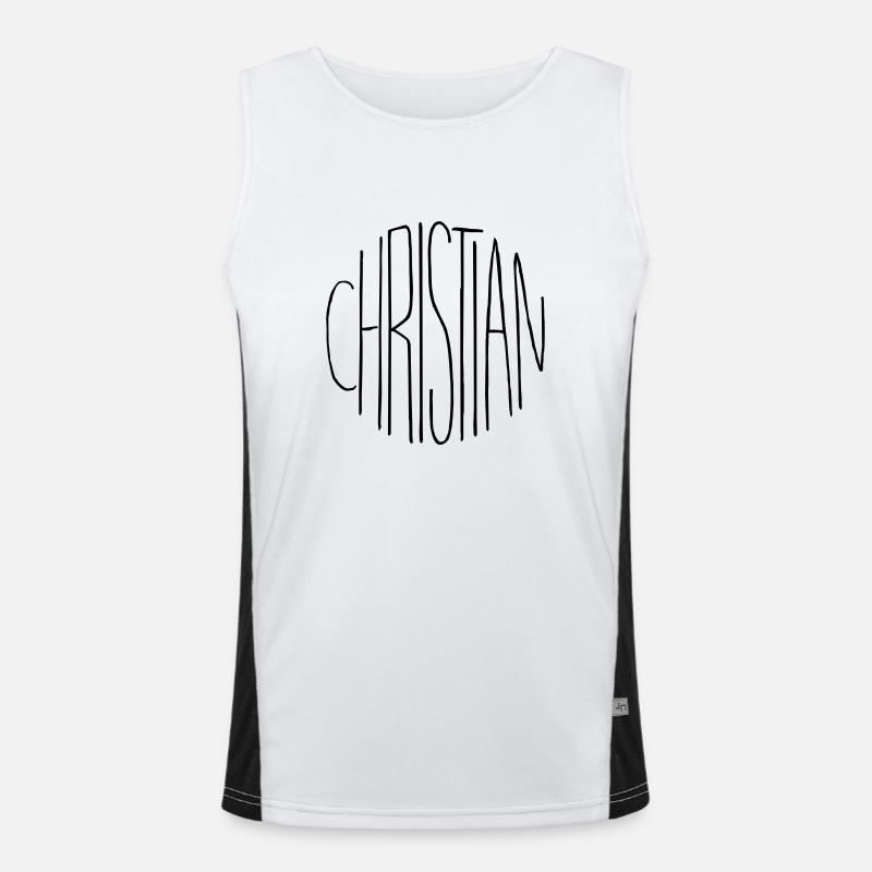 Christian Men's Functional Contrast Tank Top 