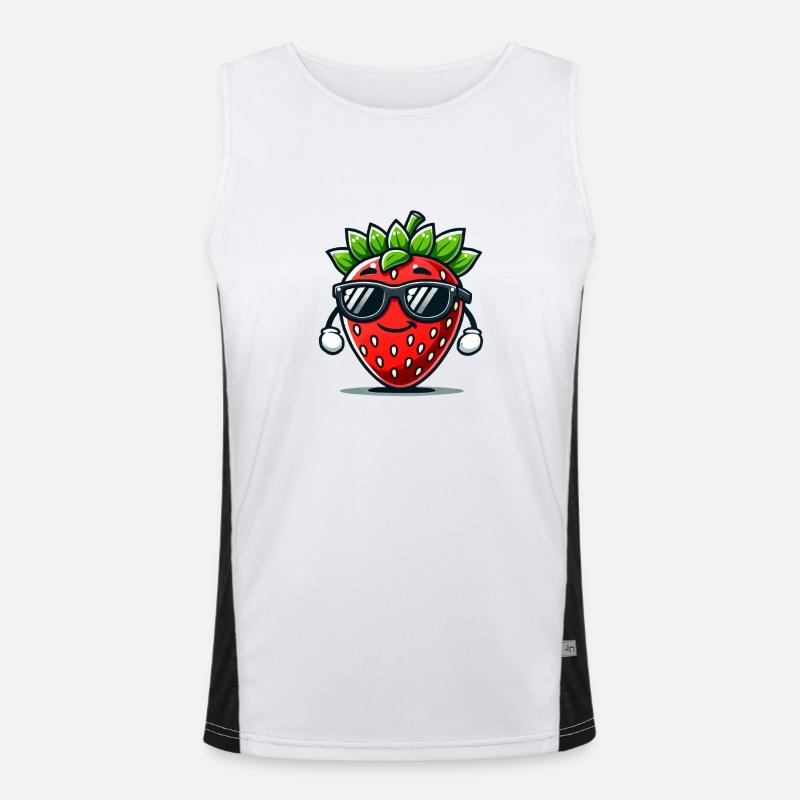 fraise Débardeur respirant contrasté Homme 