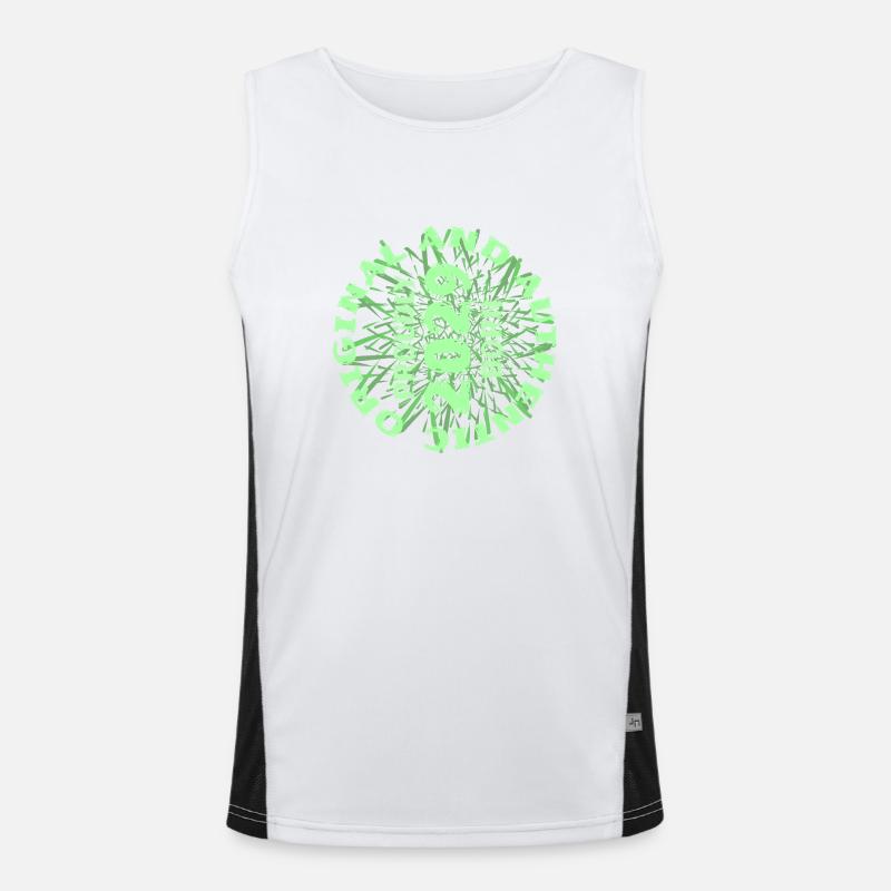 Freizeit 2029 Funktionelles Kontrast-Tank Top für Männer 