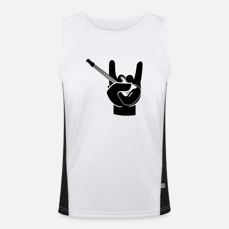 Lets rock Funktionelles Kontrast-Tank Top für Männer 