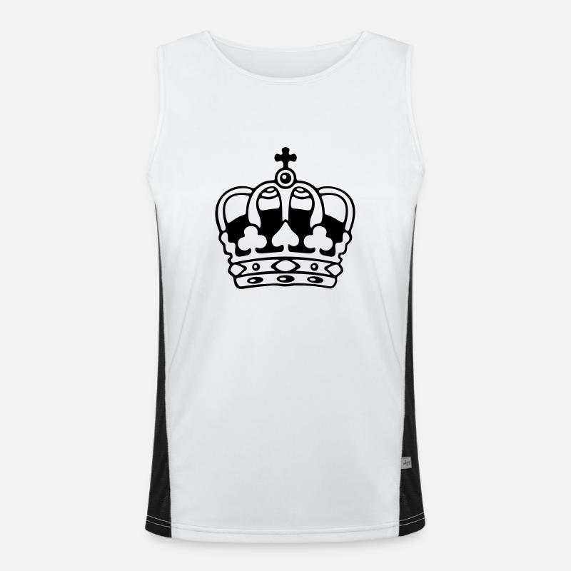 Krone / Crown Funktionelles Kontrast-Tank Top für Männer 