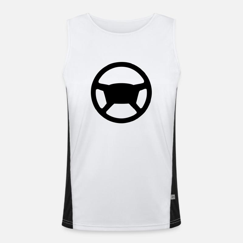 Steering wheel Men's Functional Contrast Tank Top 