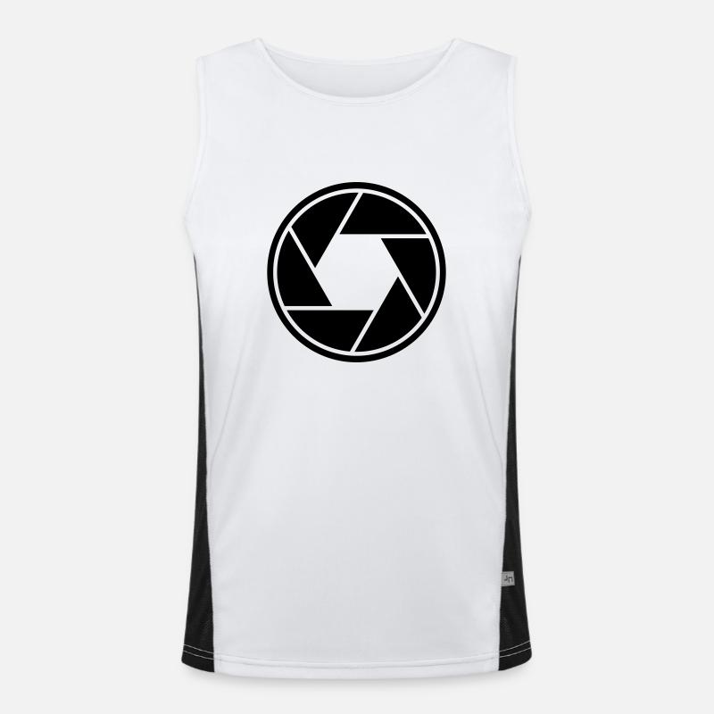 camera02 Funktionelles Kontrast-Tank Top für Männer 