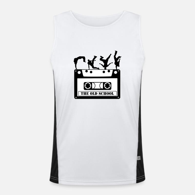 old school Funktionelles Kontrast-Tank Top für Männer 