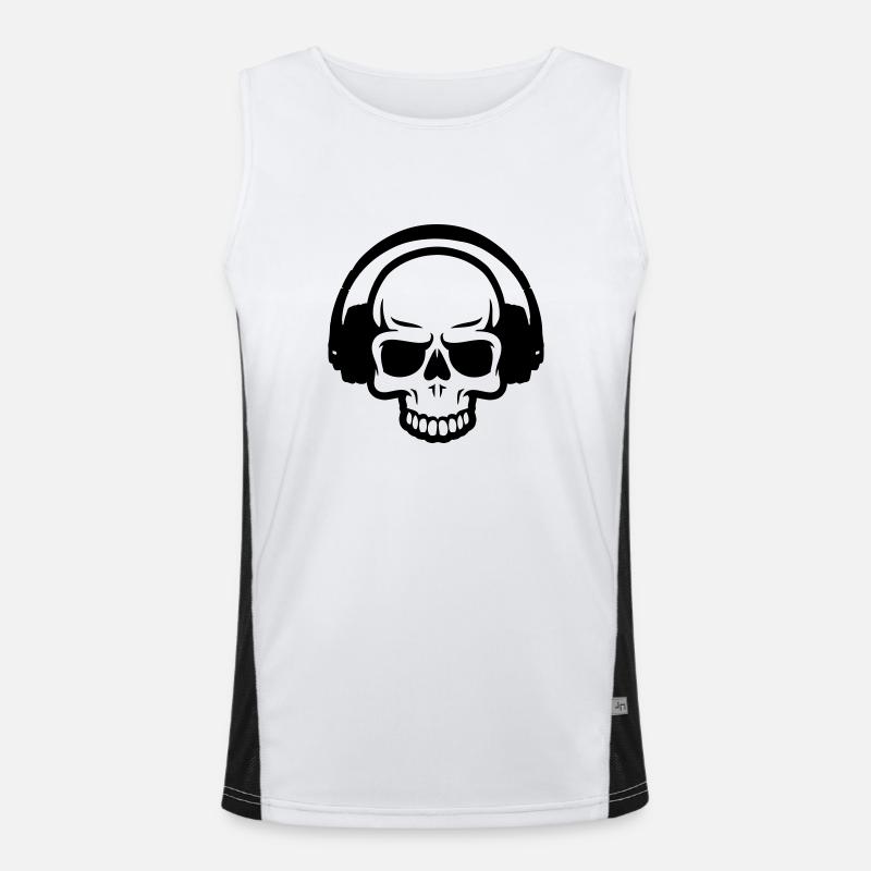 crâne et casque Débardeur respirant contrasté Homme 