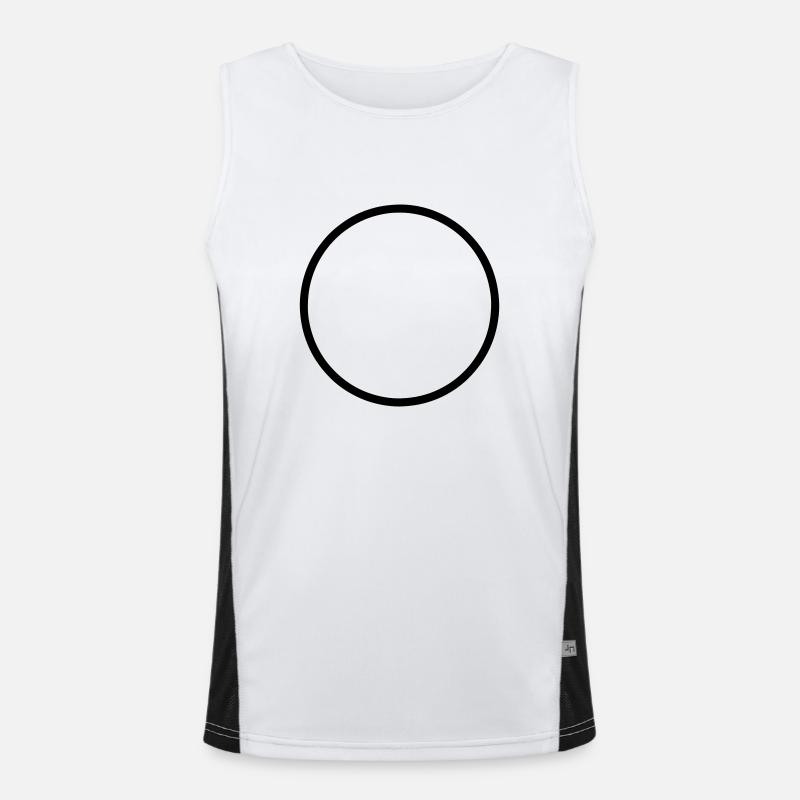 kreis Funktionelles Kontrast-Tank Top für Männer 