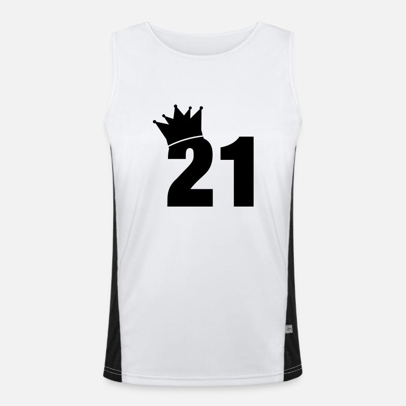 21_krone_f1 Men's Functional Contrast Tank Top 