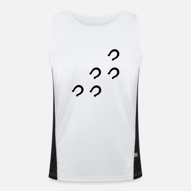 Pferd Hufe Funktionelles Kontrast-Tank Top für Männer 
