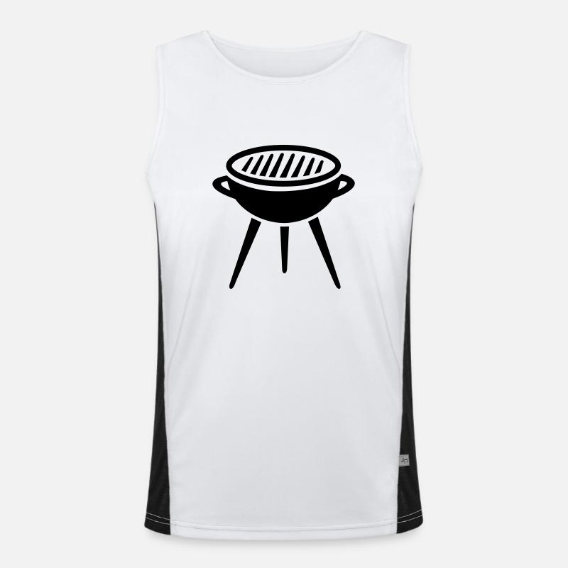 BBQ barbecue Men's Functional Contrast Tank Top 