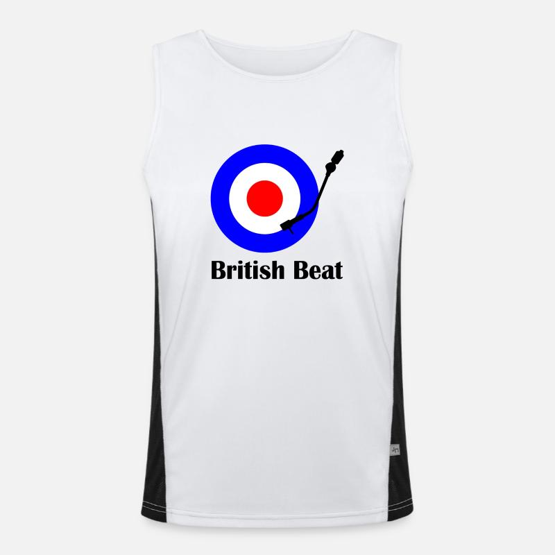 british beat Men's Functional Contrast Tank Top 