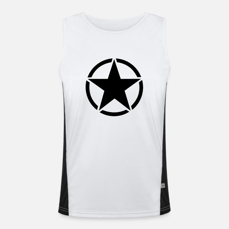 US Army Stern Funktionelles Kontrast-Tank Top für Männer 