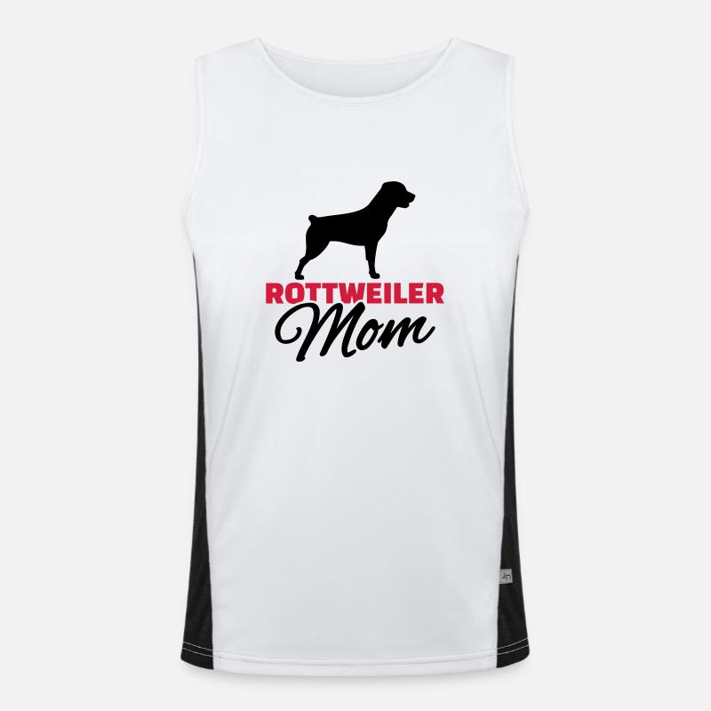 Rottweiler Funktionelles Kontrast-Tank Top für Männer 