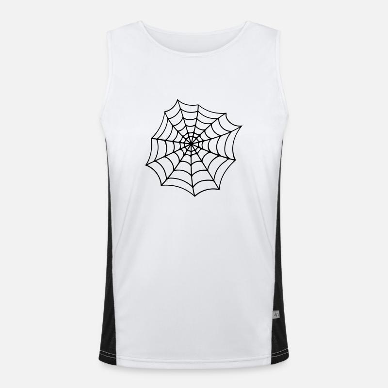 cobweb cobwebs reticle Men's Functional Contrast Tank Top 