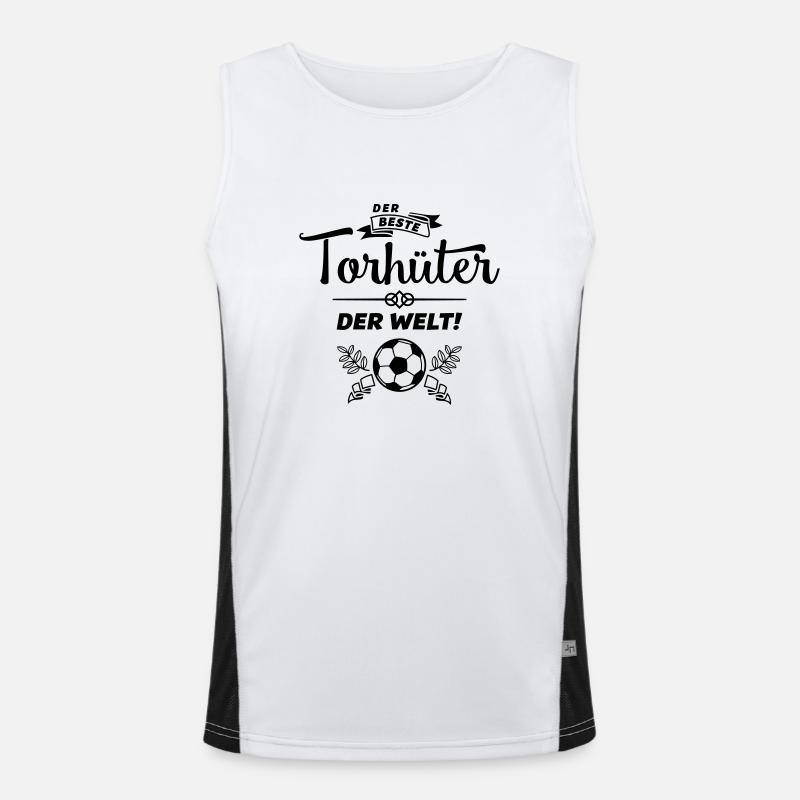 der beste torhüter Funktionelles Kontrast-Tank Top für Männer 