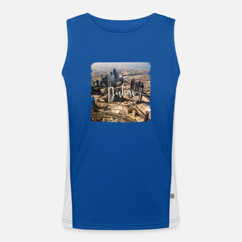 Dubai Funktionelles Kontrast-Tank Top für Männer 
