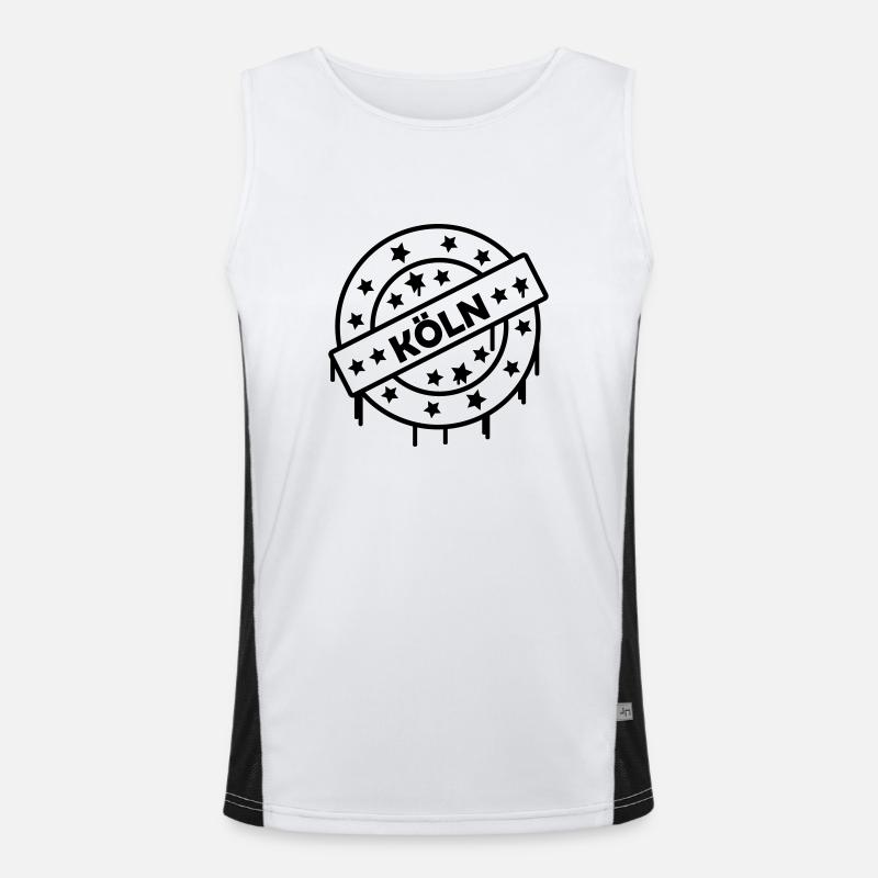 koeln Funktionelles Kontrast-Tank Top für Männer 