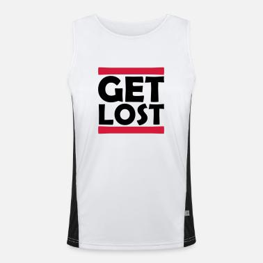 Striscia Perdita Canotta sportiva da uomo in contrasto cromatico 