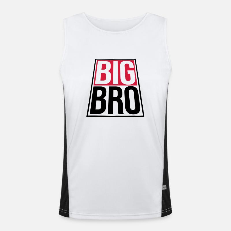 Frères et sœurs Big Bro Logo Débardeur respirant contrasté Homme 