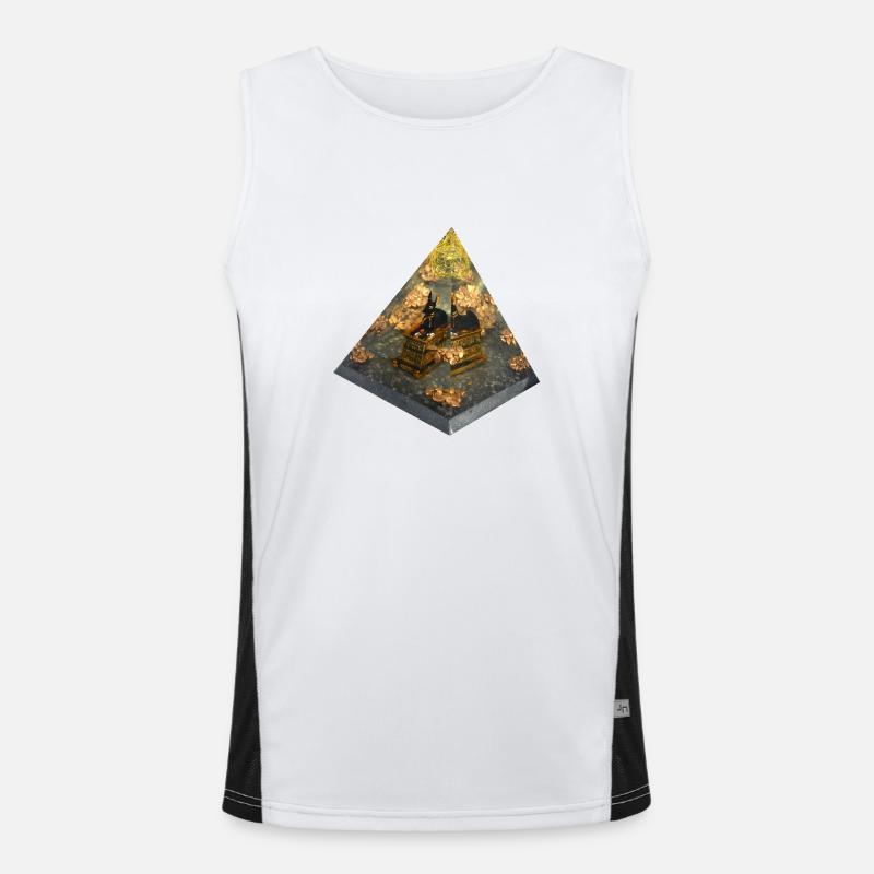 Anubis/ Podenco :-) Pyramid Men's Functional Contrast Tank Top 