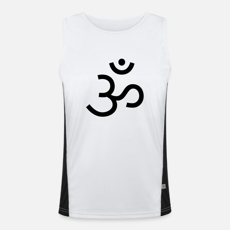 om 2 Funktionelles Kontrast-Tank Top für Männer 