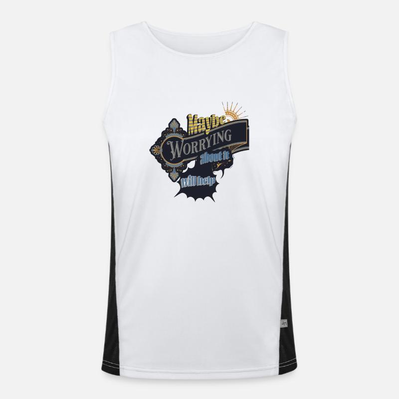 maybe worrying about it will help Men's Functional Contrast Tank Top 