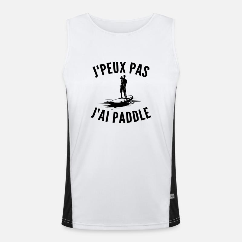 je peux pas j ai paddle Débardeur respirant contrasté Homme 