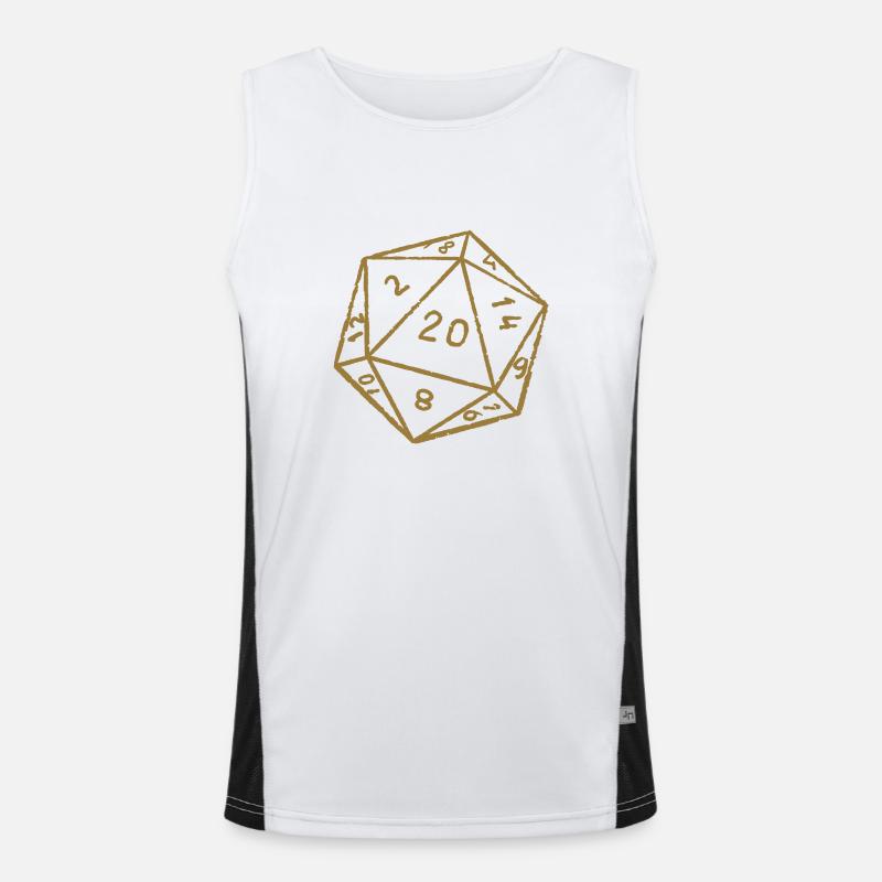 Minimalist W20 Game Cube Men's Functional Contrast Tank Top 