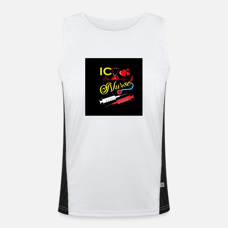 Conception de l’injection infirmière Débardeur respirant contrasté Homme 