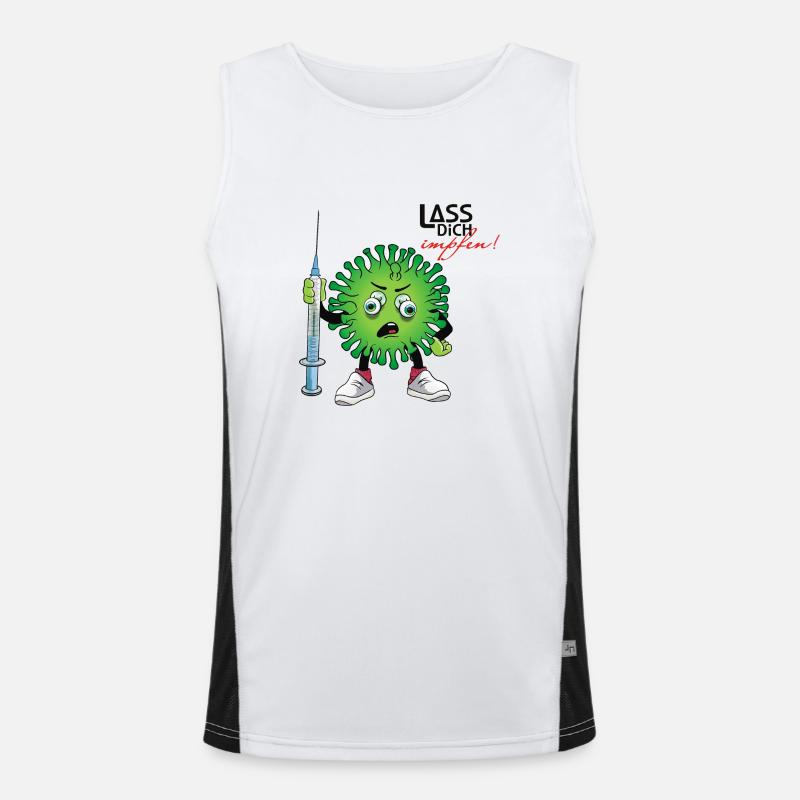 Get vaccinated Men's Functional Contrast Tank Top 